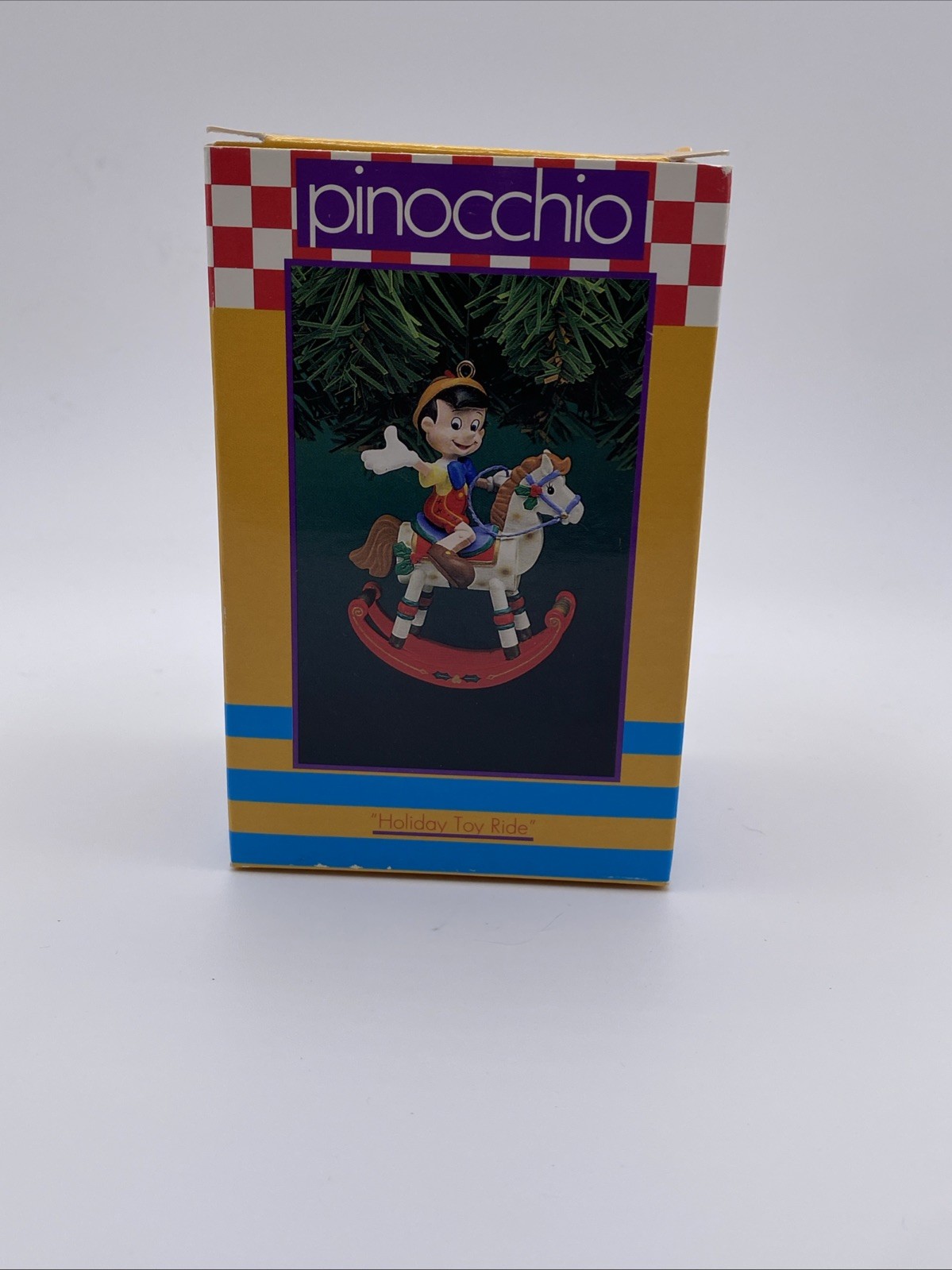 1994 Enesco Treasury Of Christmas Ornaments Pinocchio Holiday Toy Ride