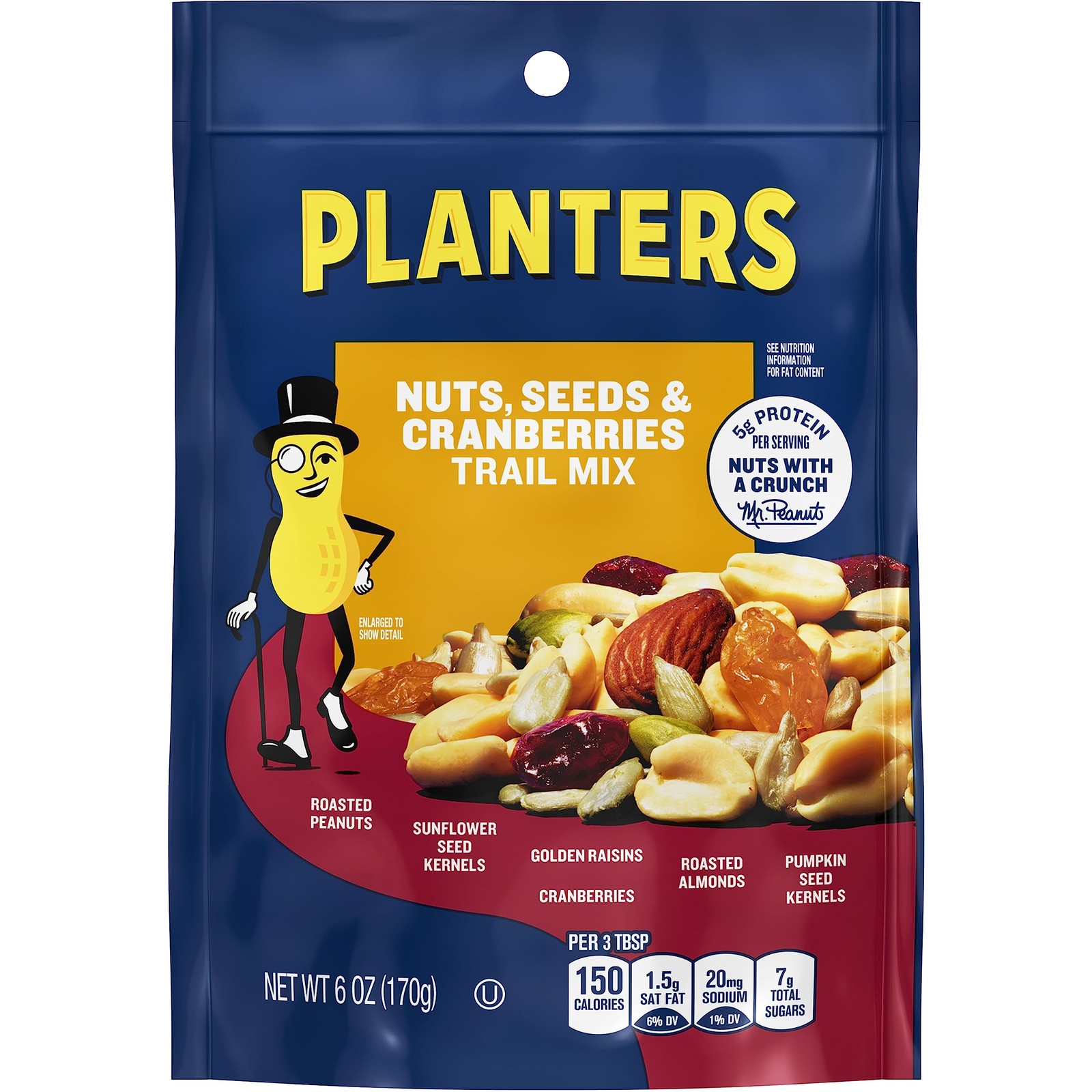 Planters Nuts & Cranberries (6Oz Bags, Pack Of 12) Grocery