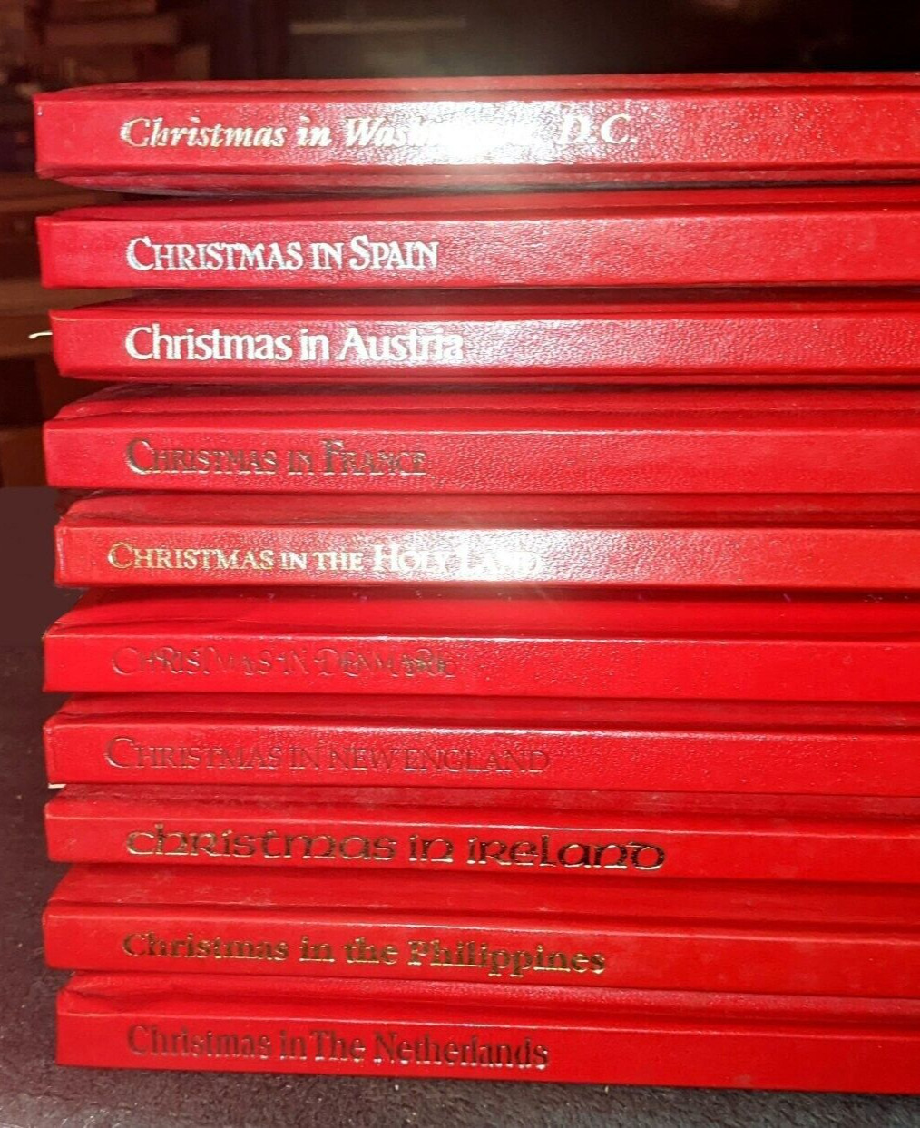 Lot 10 Christmas Around the World Book Advent Calendars Recipes RARE Red Version