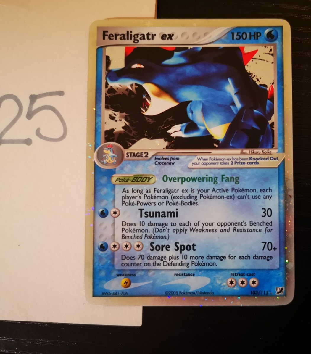 Feraligatr Ex Pokémon TCG Holo Unseen Forces 103/115 Mint Feraligatr Ex Pokémon TCG Holo Unseen Forces 103/115 Mint