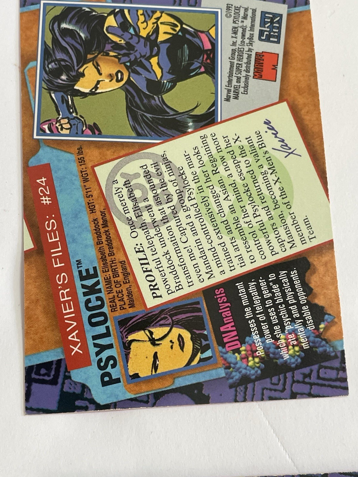 1993 Marvel X-men: Series 2 SkyBox Toy Biz Stamped Promo 7 Card Lot