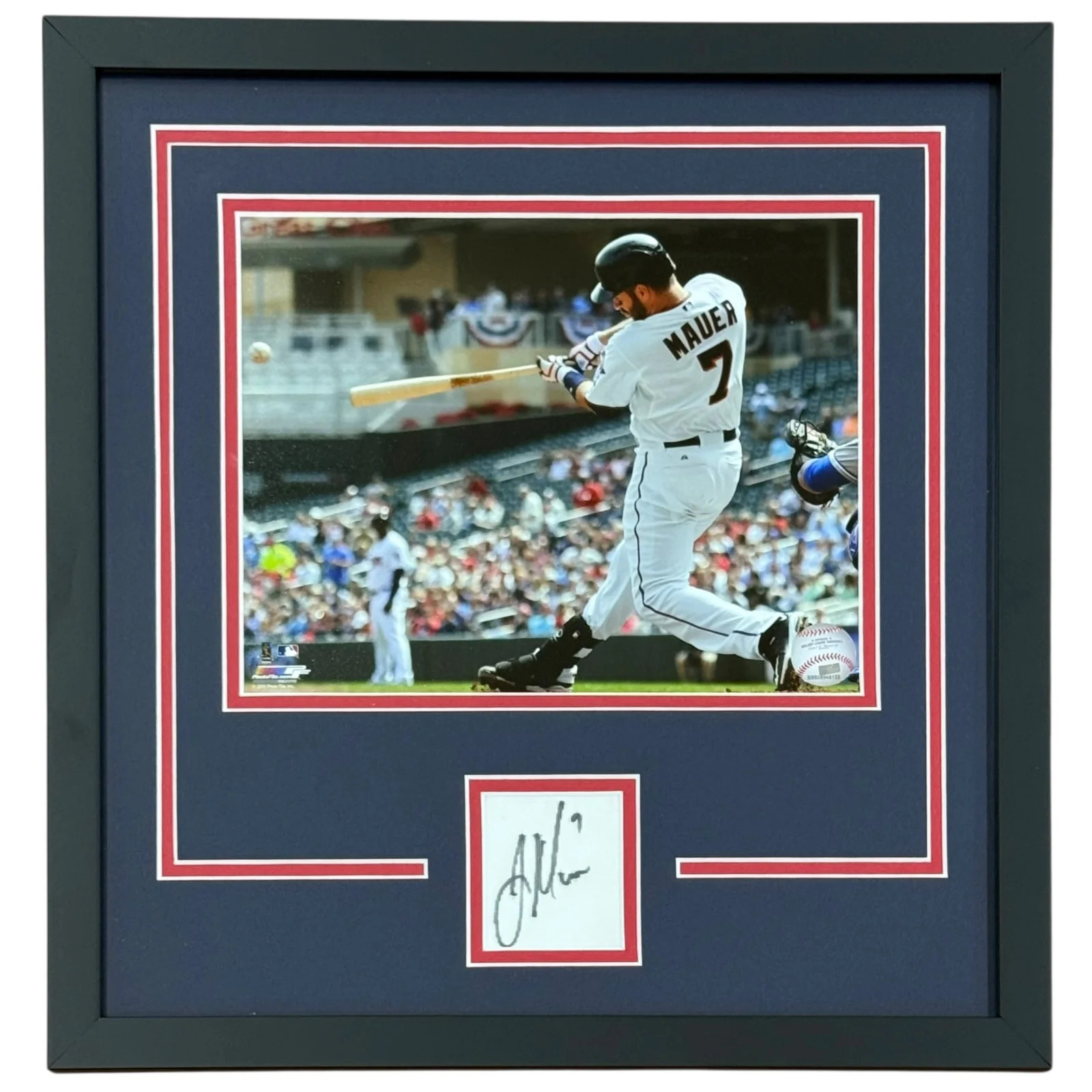 Joe Mauer Autographed Minnesota Twins Signature Series Frame Joe Mauer Autographed Minnesota Twins Signature Series Frame