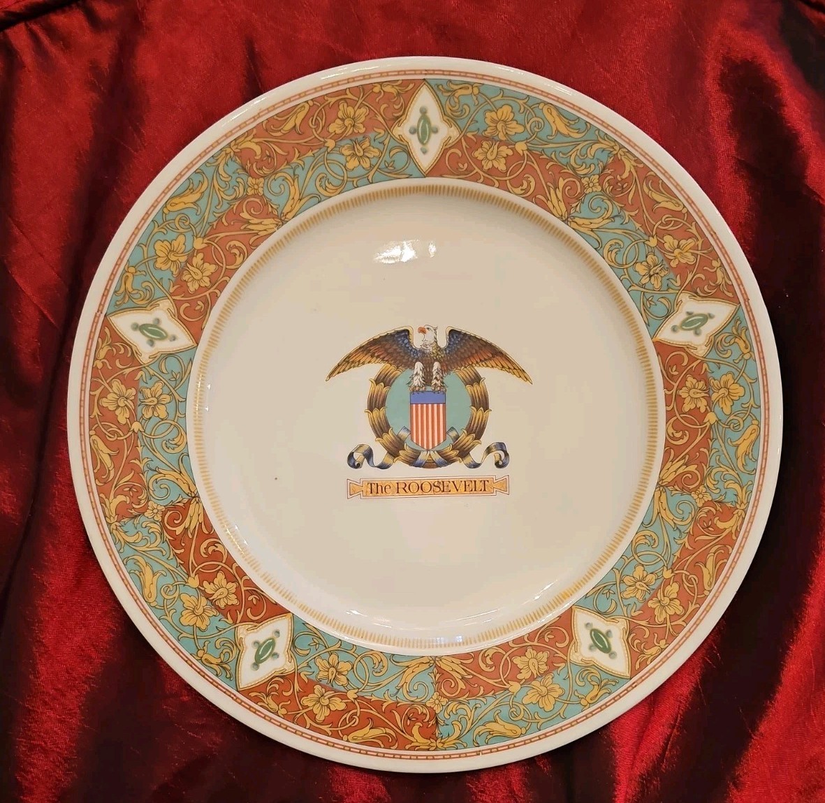 The French Quarter New Orleans The Roosevelt Hotel China Service Plate 1920's The French Quarter New Orleans The Roosevelt Hotel China Service Plate 1920's