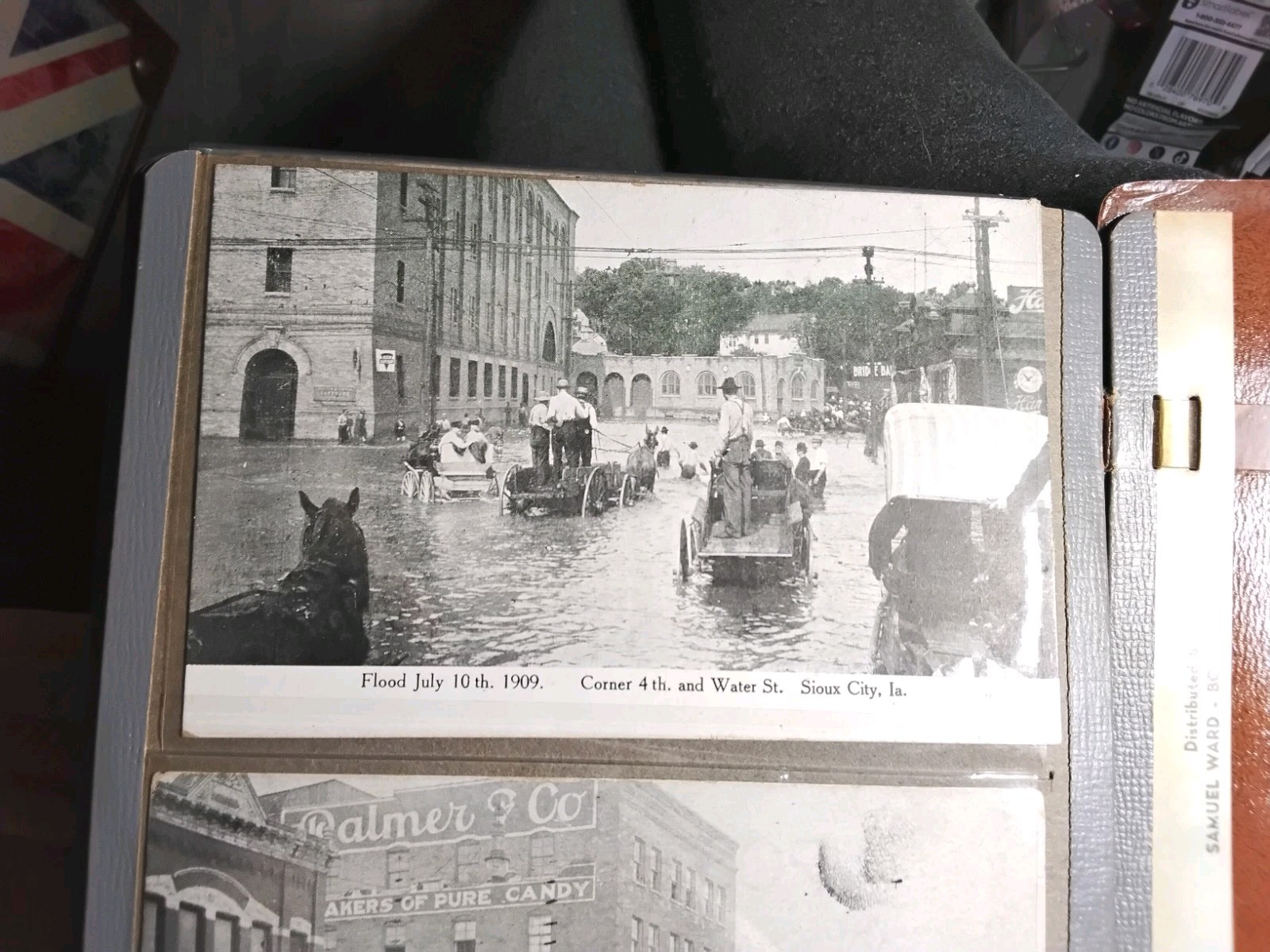 Sioux City Iowa Flood July 10 1909 4th Water Street Antique Postcard