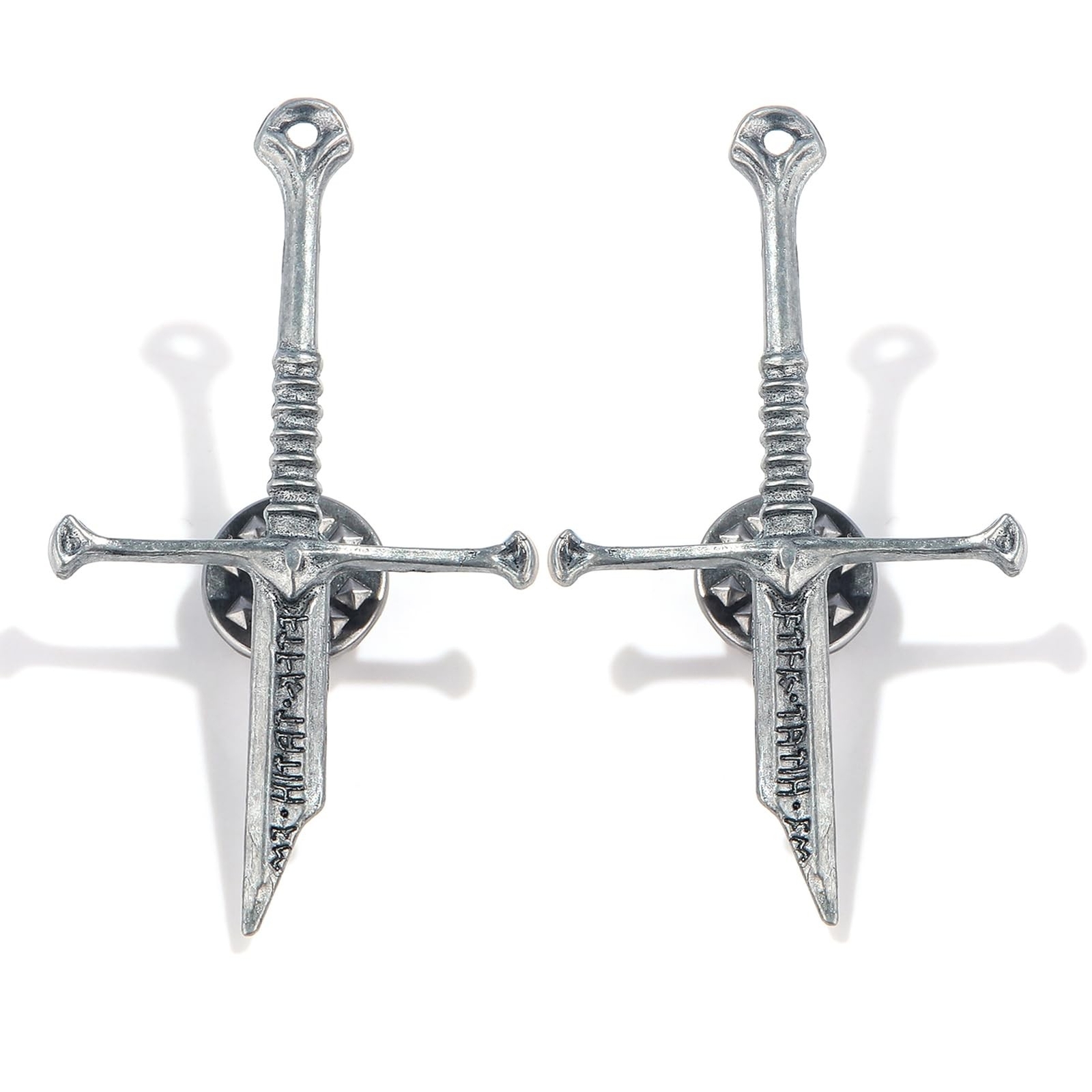 2PC LOTR Narsil Broken Sword pins - The Lord of the Rings - Good Luck Sword P...
