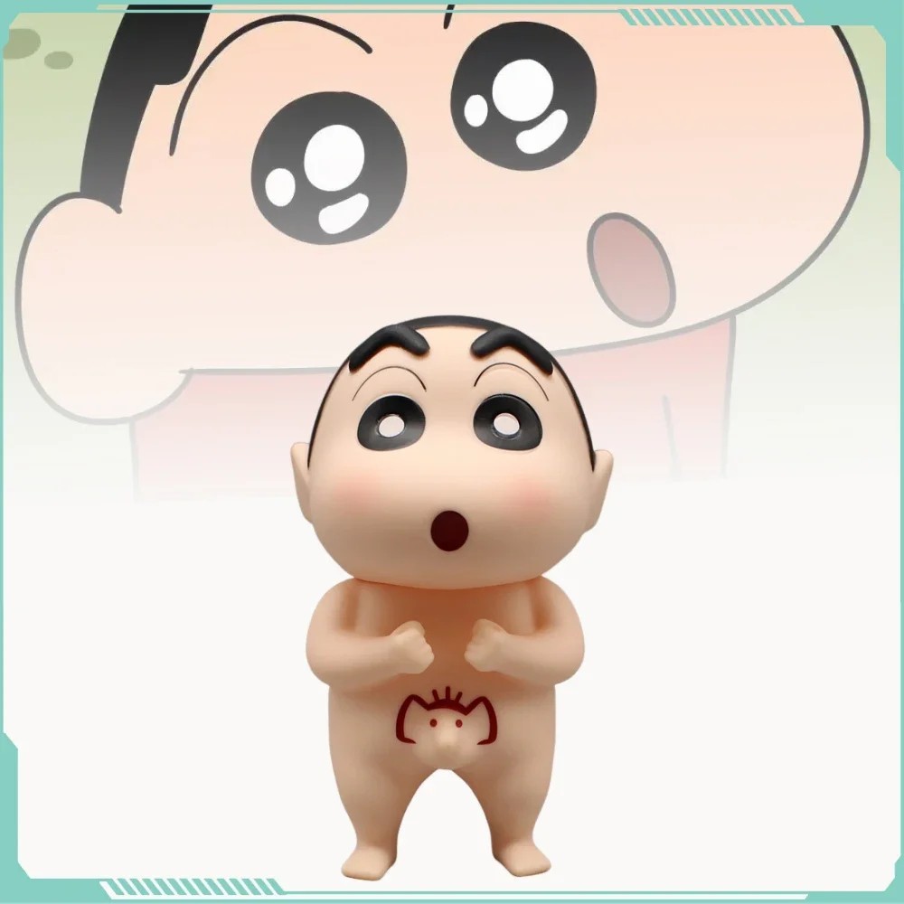 Crayon Shin-Chan Anime Figures Kid Shin-Chan Nude Bathe Action Figurine PVC Gift