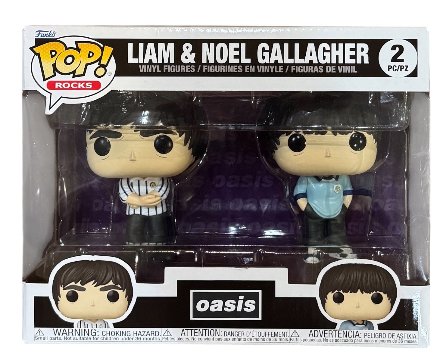 Funko Pop Rocks Oasis Liam & Noel Gallagher 2-Pack Band Vinyl Figure
