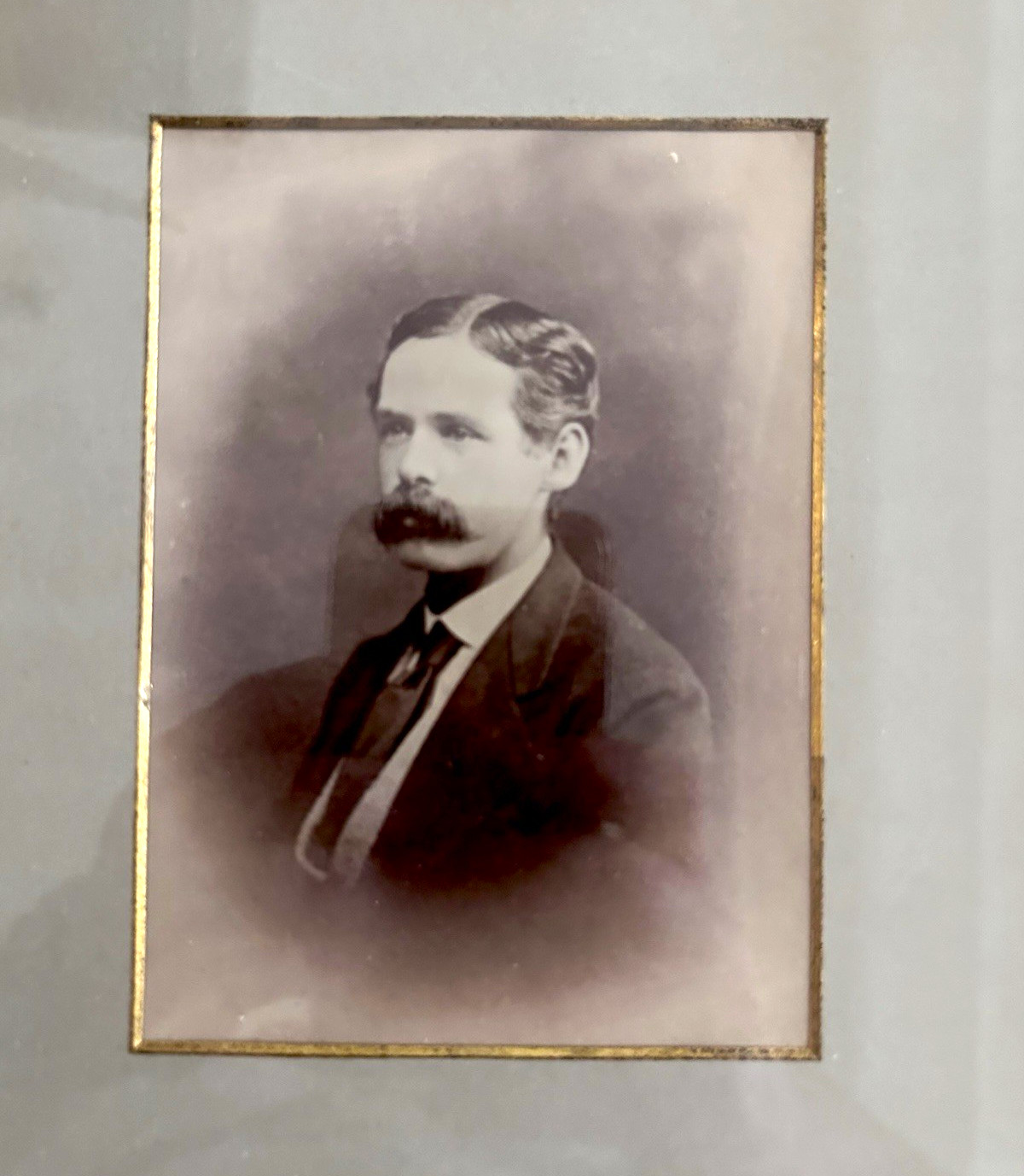 1878 Tragic Syracuse Death Fred Crosby Framed Cabinet Card Maine Governor’s Son