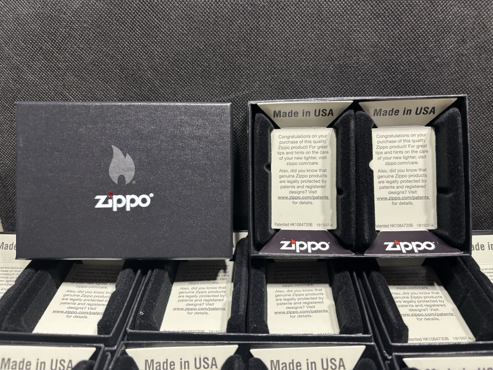 LOT OF 20 SET  ZIPPO LIGHTER DOUBLE SET EMPTY BOX BOX ONLY