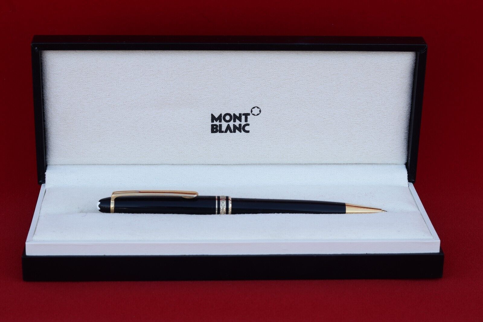 Montblanc Meisterstuck Classique Mechanical Pencil Gold Trim 0.5mm Black