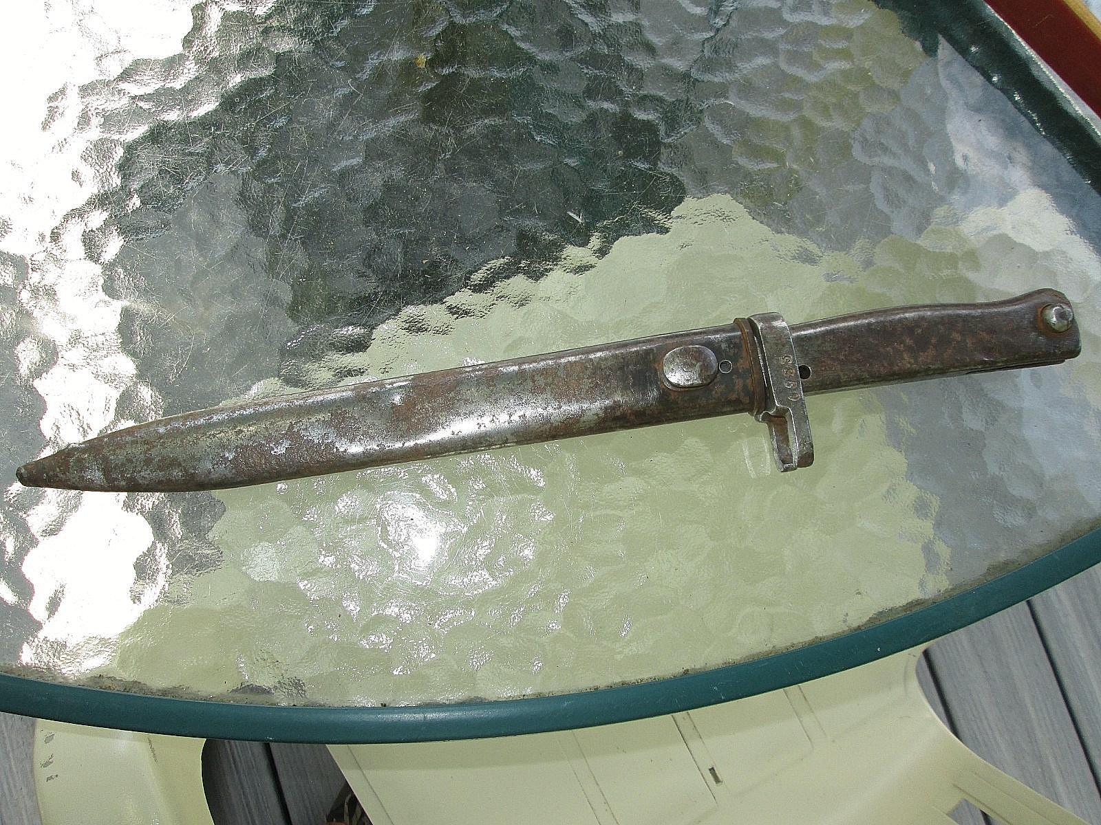 Vintage Eratz WW1  bayonet and scabbard German pre WW1