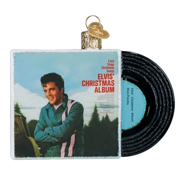Old World Christmas FROM ELVIS' CHRISTMAS ALBUM (38130) Glass Ornament w/OWC Box
