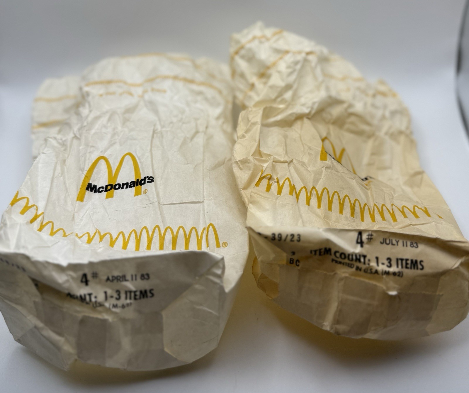 1982, McDonald\'s, (#4) Paper Bag (Scarce / Vintage) 1982, McDonald\'s, (#4) Paper Bag (Scarce / Vintage)