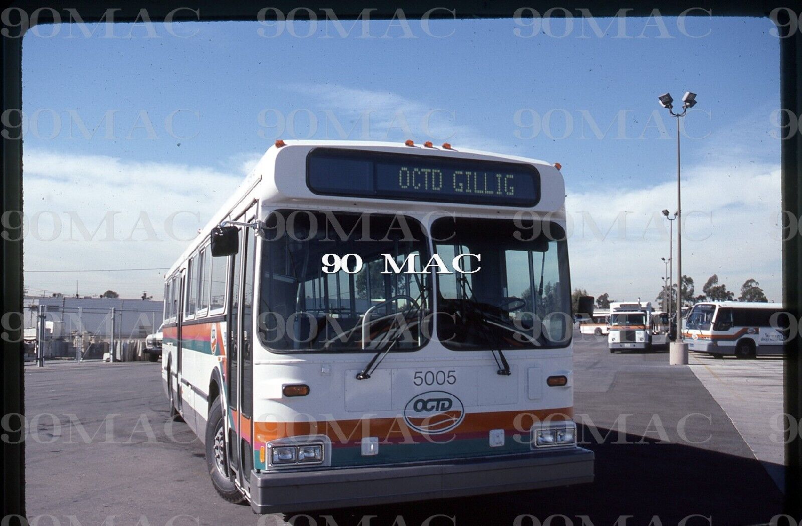 OC TRANSIT DISTRICT-OCTD NEW FLYER Bus#5005.GardenGrove.Original Slide 1990.