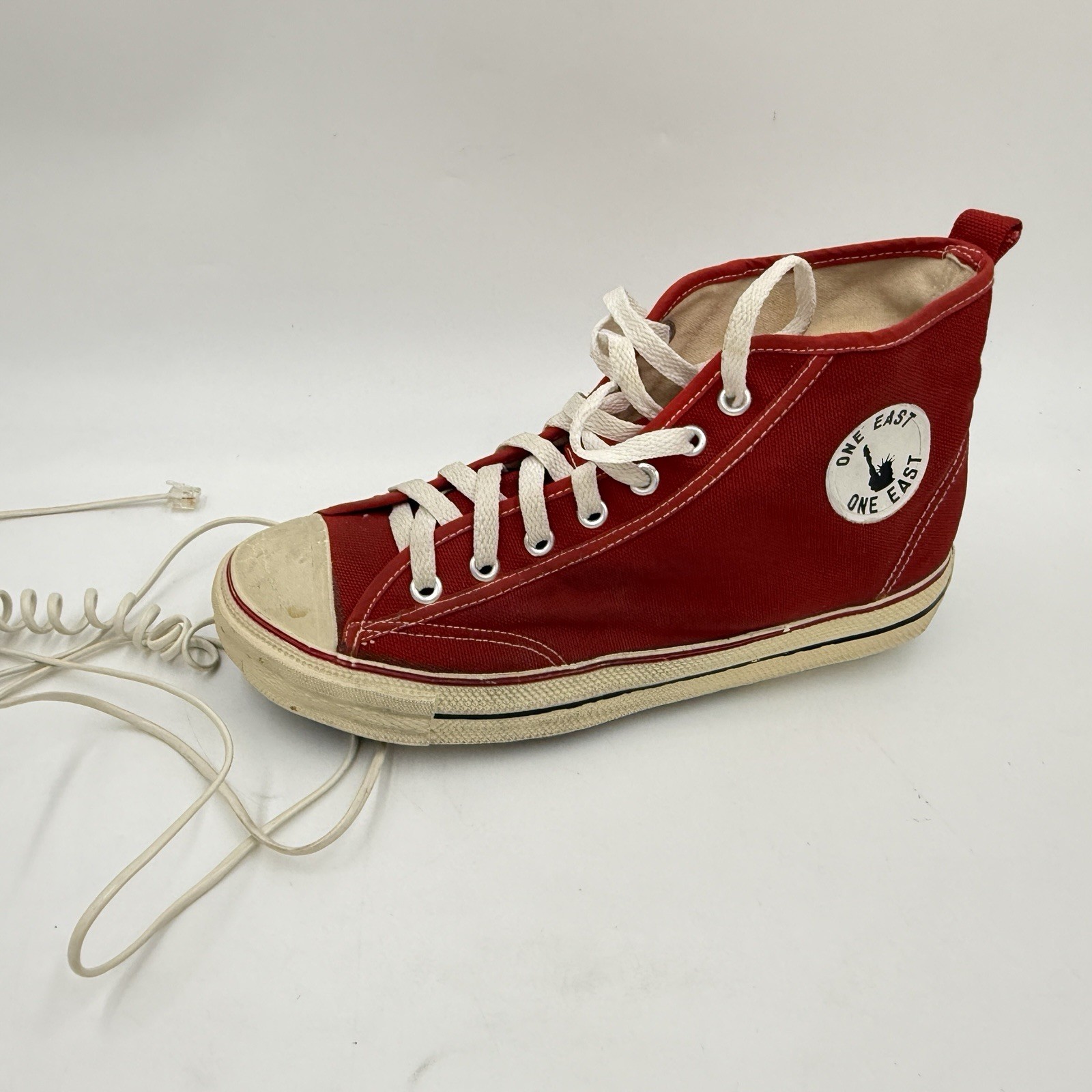 Vintage ONE EAST Sneaker Telephone Novelty Shoe Landline Phone Impulse 1980s