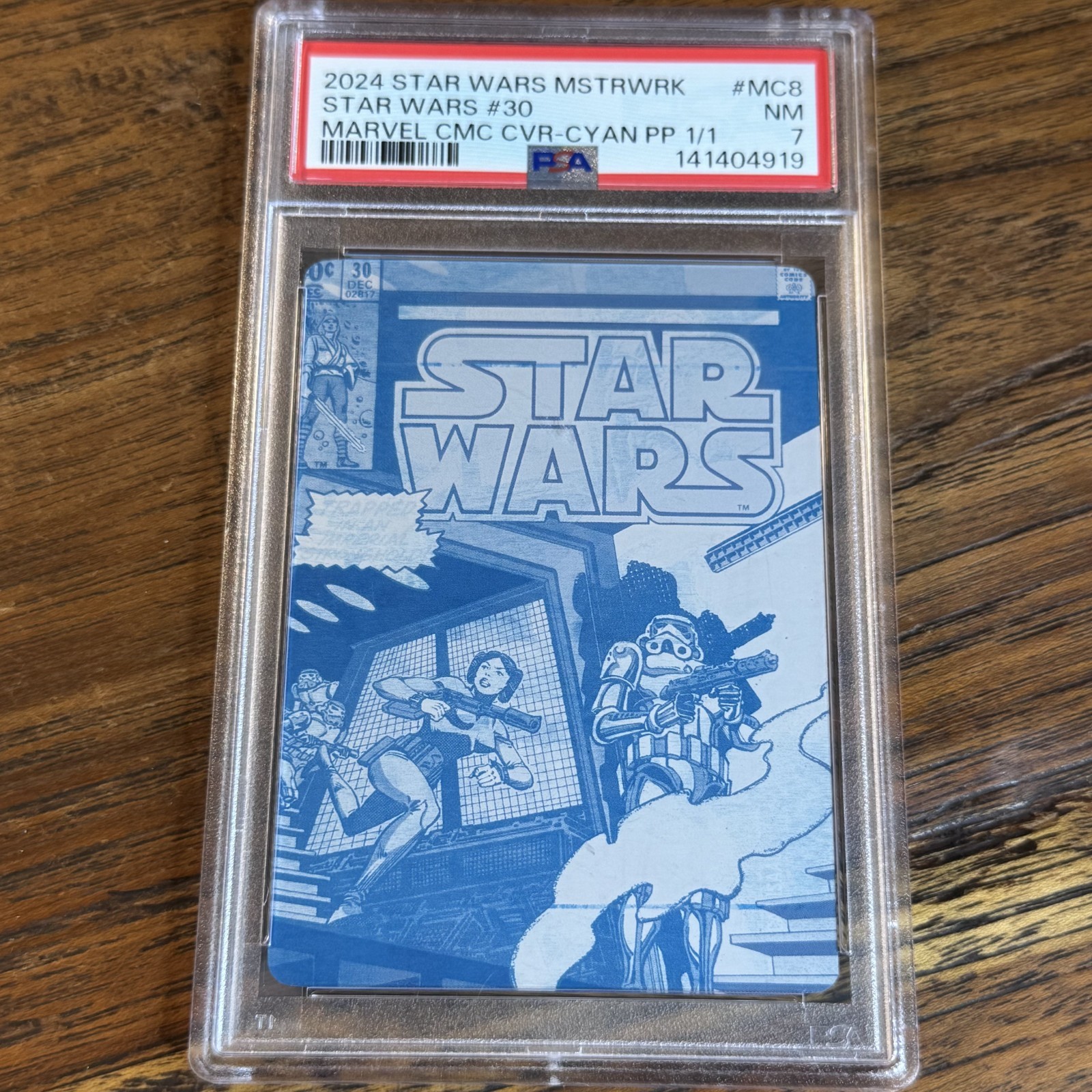 2024 Topps Star Wars Masterwork 1/1 PRINTING PLATE Comic Cover #30 #MC-8 Leia