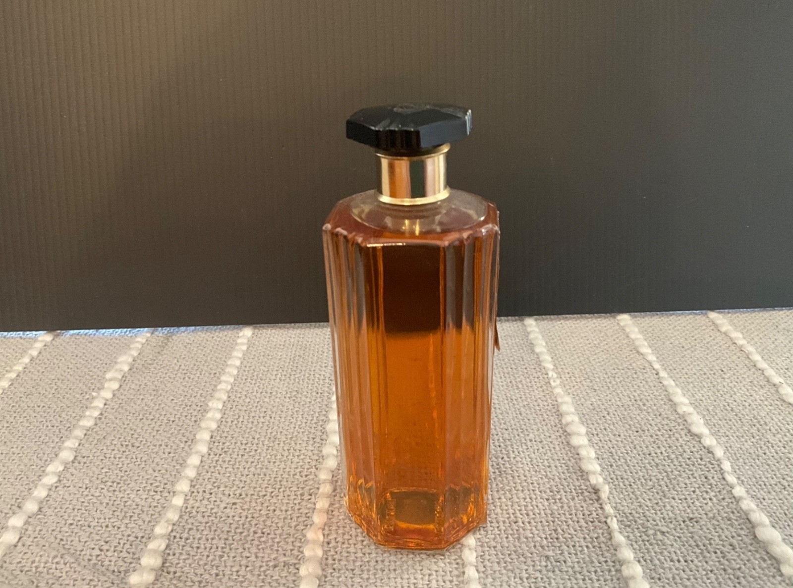 Vintage 1970\'s Arpege Eau de Lanvin Toilet Water Ribbed Bottle 4 oz No Box VGC