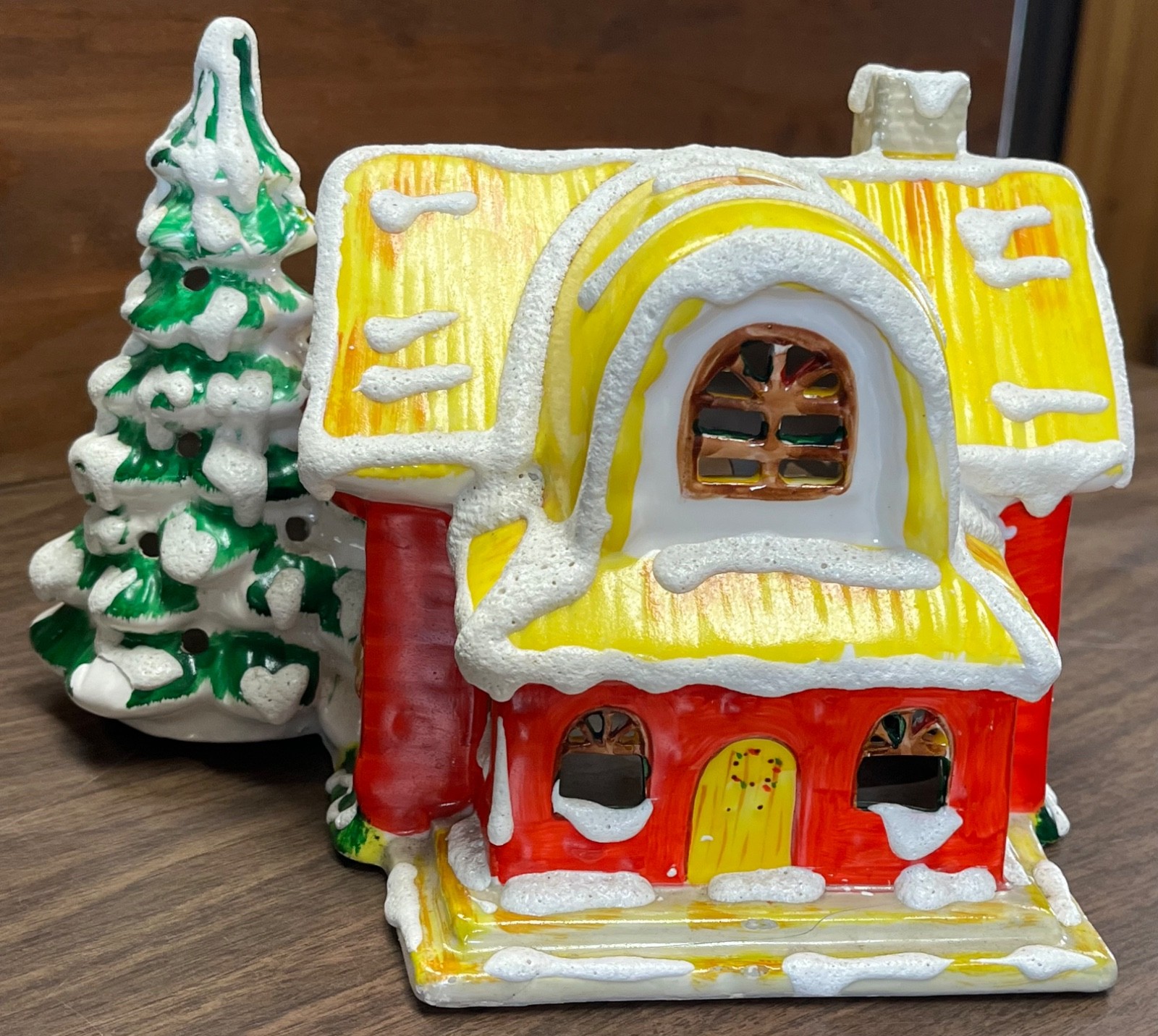 RARE Vintage 1979 Dept 56 Original Snow Village THATCHED COTTAGE HTF