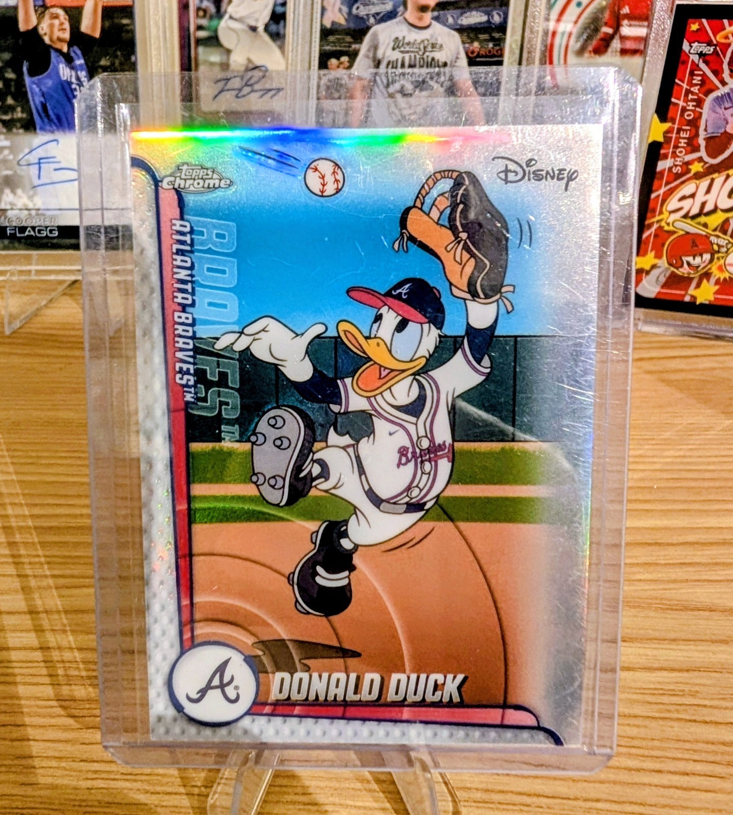 2026 Topps Chrome Disney Donald Duck Atlanta Braves SP #MLBH-51