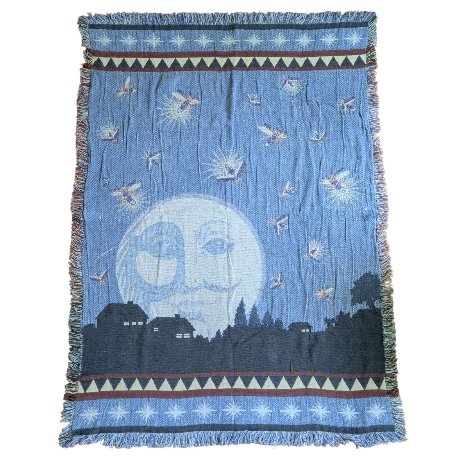 Vintage Celestial Blanket Moon Reversible Zodiac Astrology Whimsigoth Goth Vintage Celestial Blanket Moon Reversible Zodiac Astrology Whimsigoth Goth