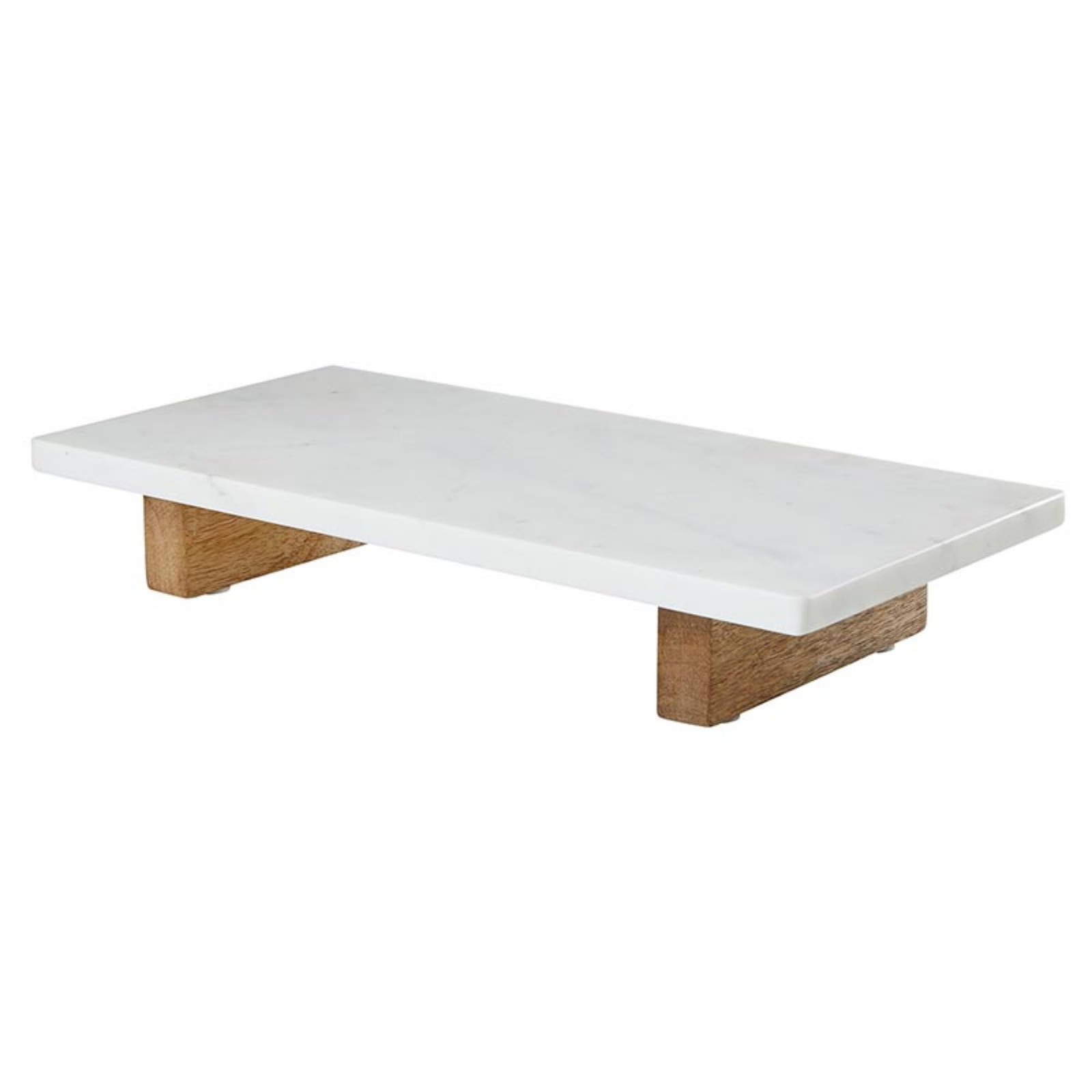 Santa Barbara Design Studio Marble Charcuterie Boards Cheese Board Footed, White