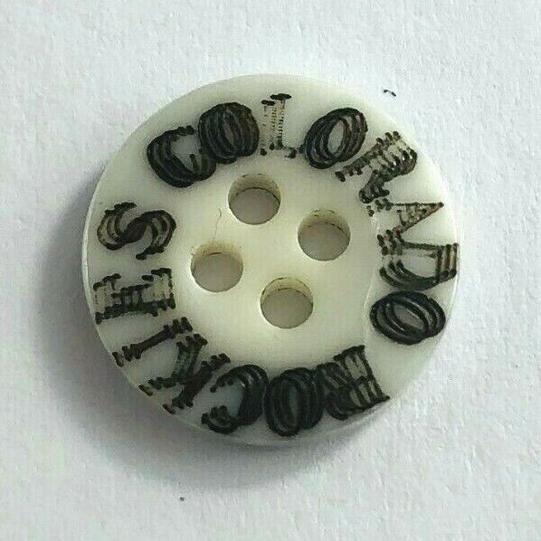 Vintage Rockies Colorado Button Coors Porcelain Pin Rare Collectible Memorabilia
