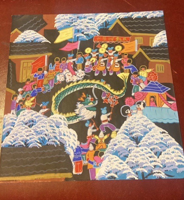Signed Chinese New Year Oriental Huxian JinShan Peasant Art Asian Painting China