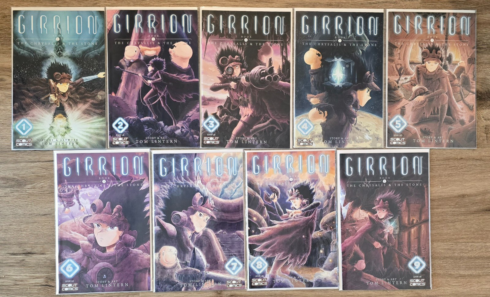 Girrion 1-9 (2016) Scout comics