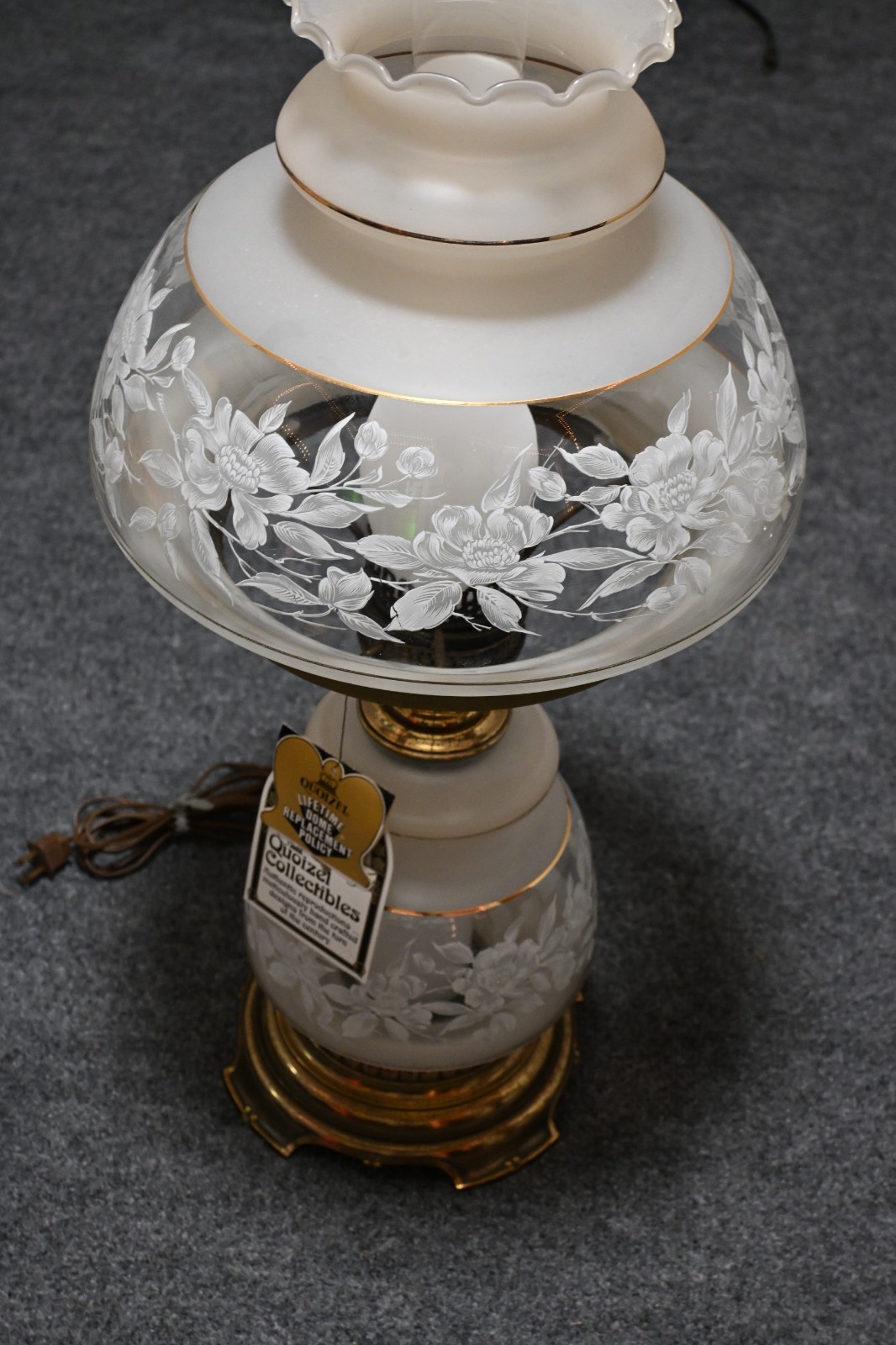Quoizel Hurricane Table Lamp Vintage 1978