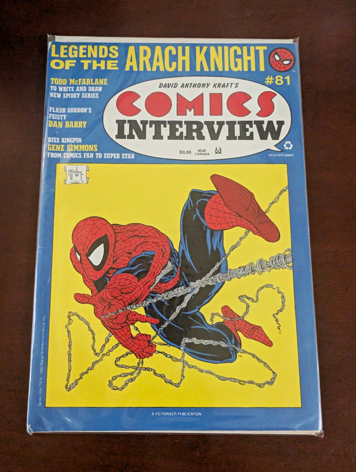 David Anthony Kraft's Comics Interview #81 Todd McFarlane Spider-Man 1990 VG David Anthony Kraft's Comics Interview #81 Todd McFarlane Spider-Man 1990 VG