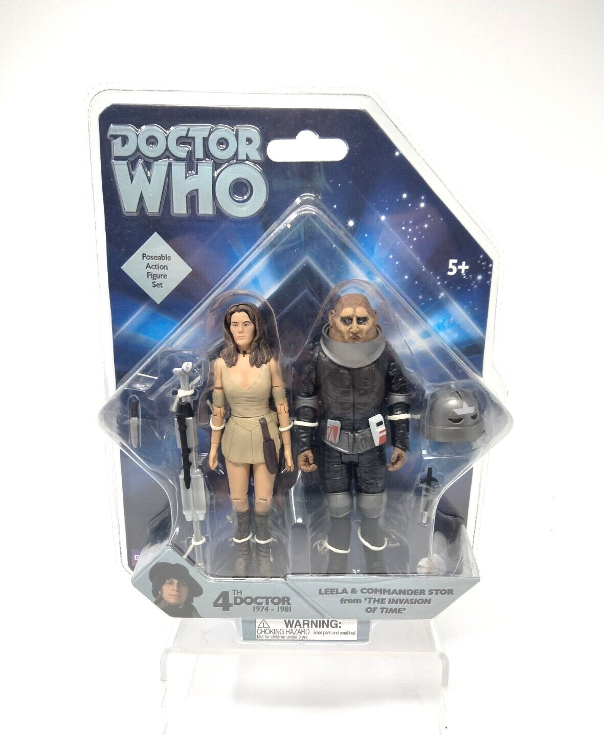 Doctor Who: INVASION OF TIME - LEELA & Sontaran Commander Stor Action Figure Set