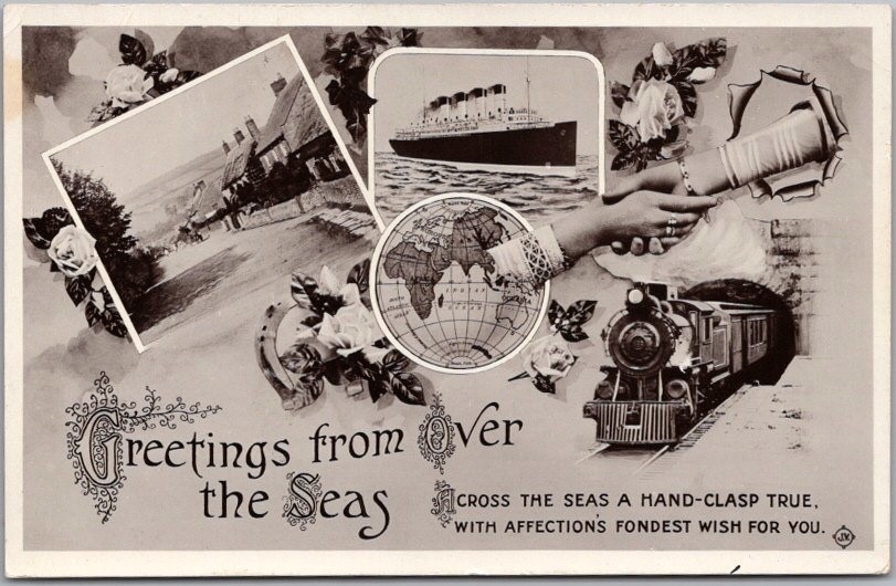 c1910s Transportation RPPC Postcard 