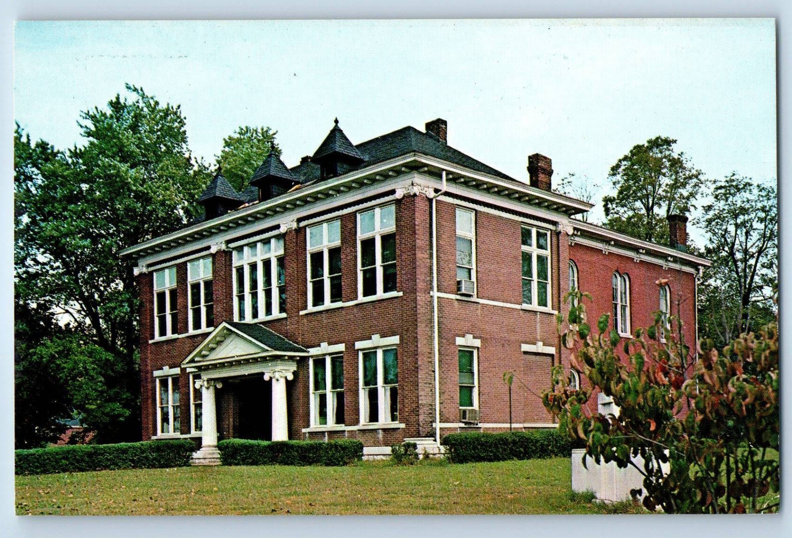 1960 Ashland City Tennessee Postcard Cheatham County Courthouse Edward Building