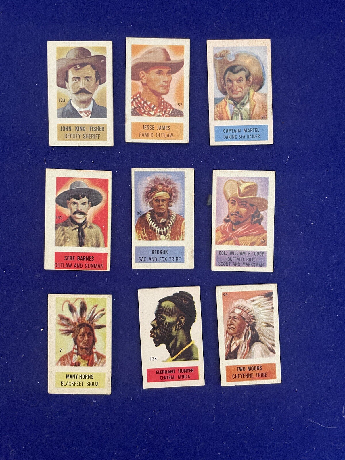 1949 Topps X-Ray Round Up - Lot of 9