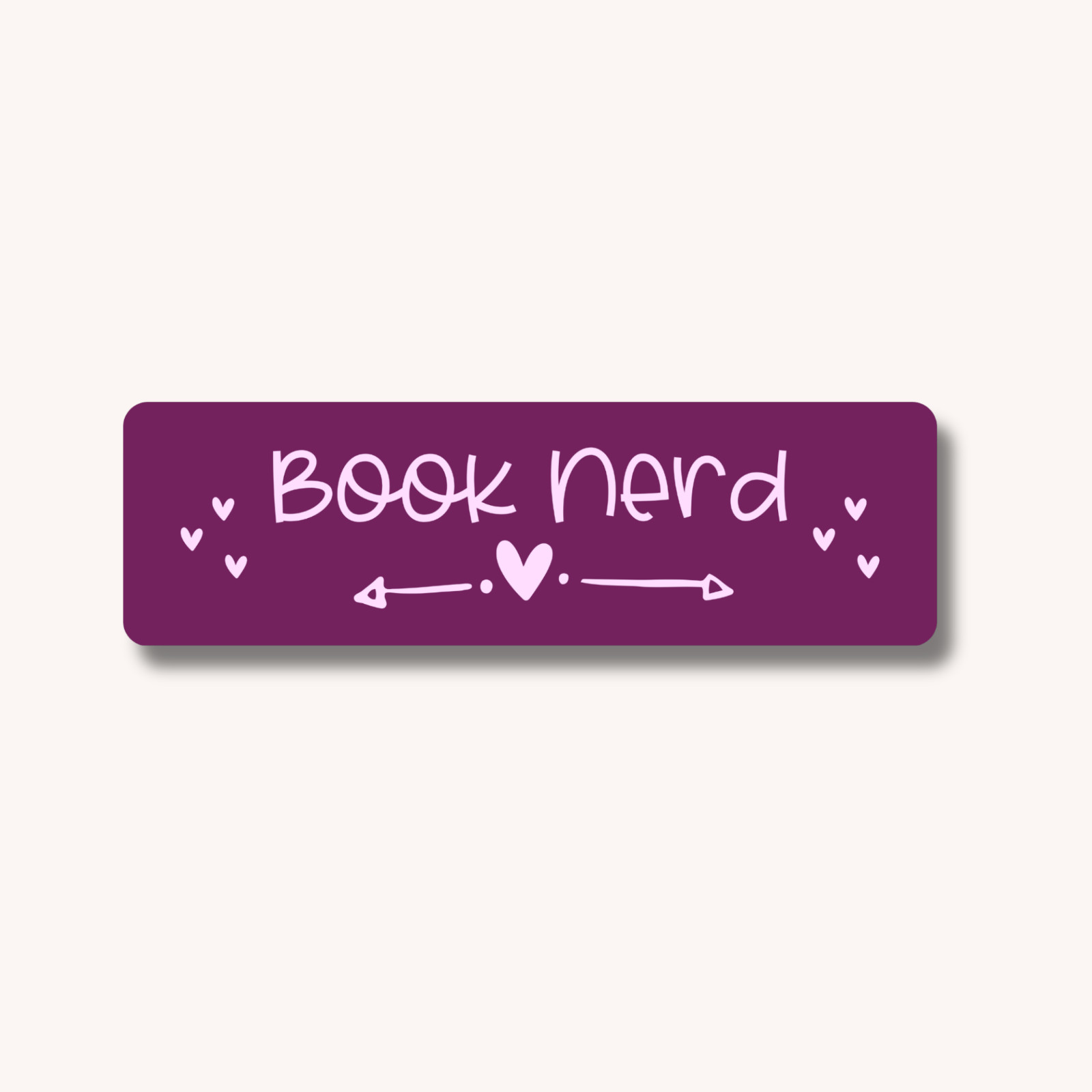  Bookmark for Books, Book Nerd Aesthetic, Gift for Bookworms, Laminated Purple