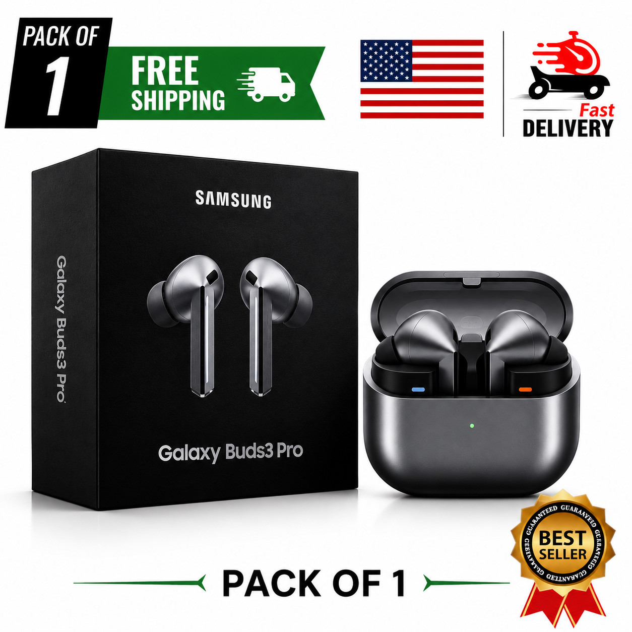 Brand New Samsung Galaxy Buds3 Pro, ANC True Wireless Earphones