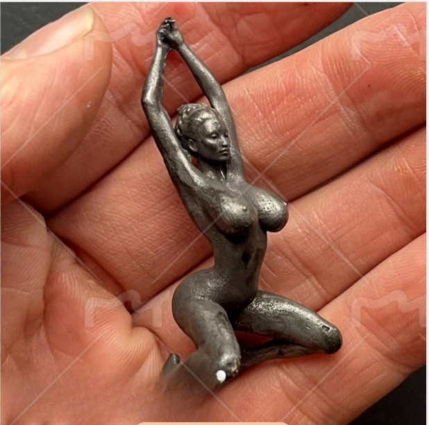 Brass Kneeling Yoga Girl Statue Art Beauty Model Artworks Meditation Home Decor