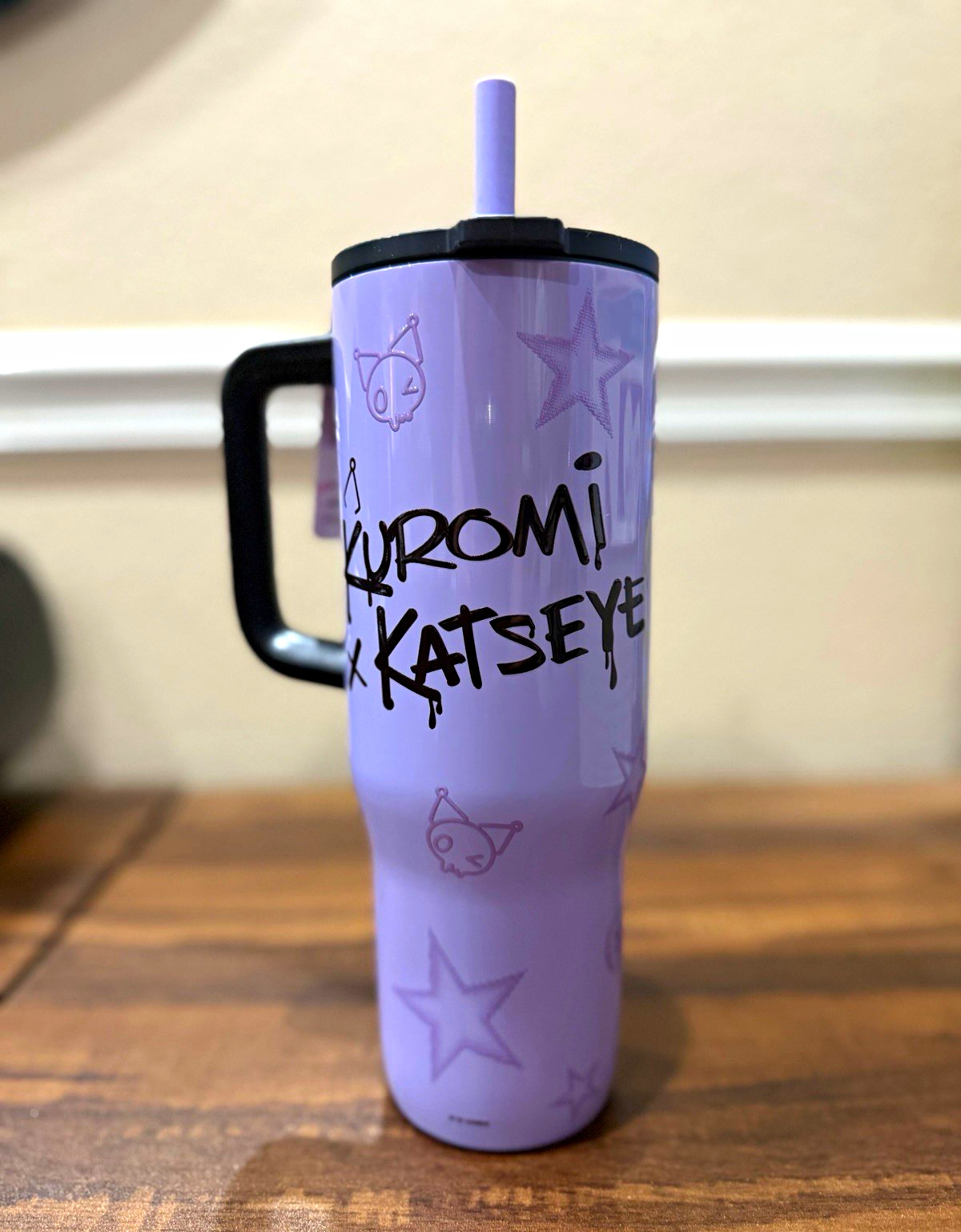 Katseye X Sanrio Kuromi 30oz Spill Proof Tumbler Cup Limited Edition Eyekons