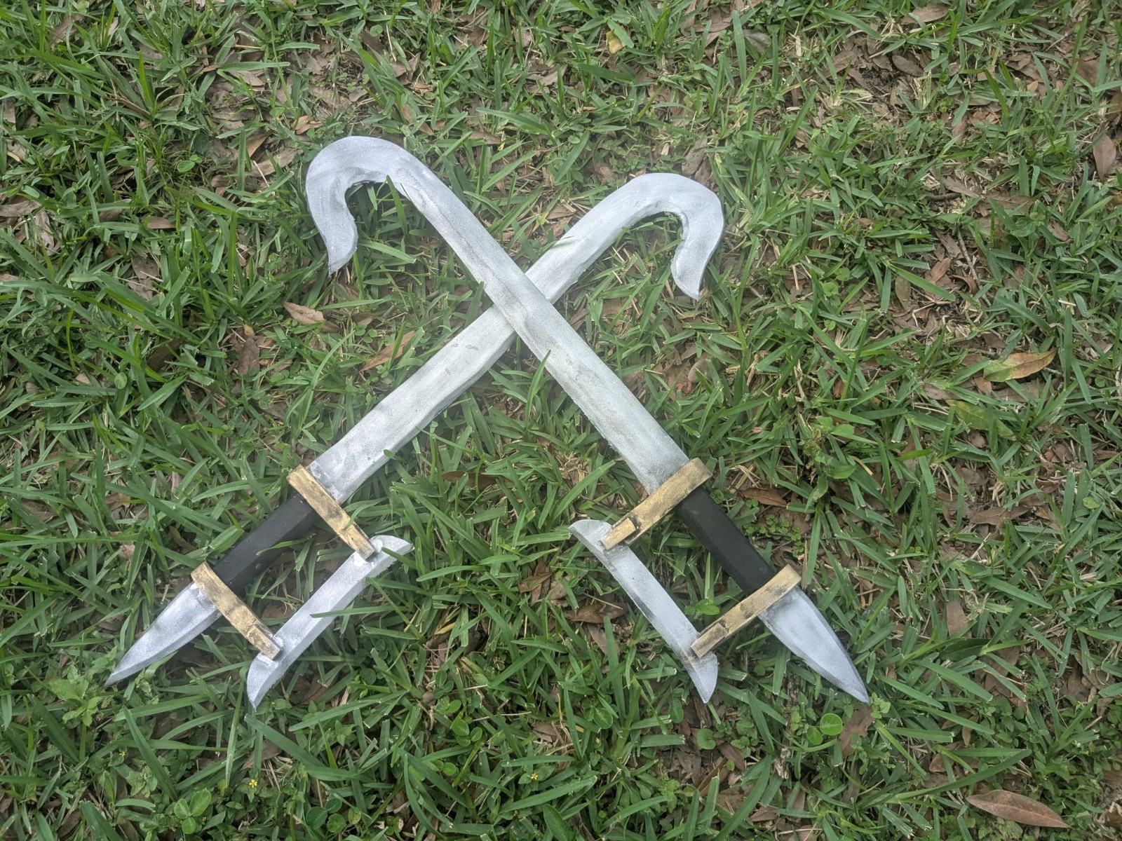 Handmade Eva Foam Pair  Of Hook Swords