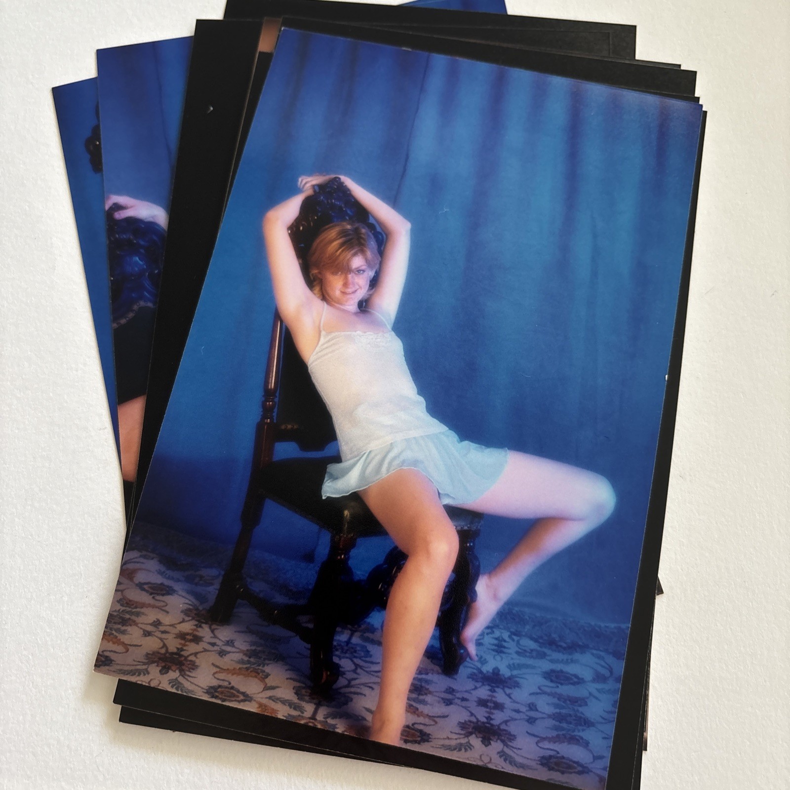 VTG (12) Female(s) Lingerie Dress Sexy Risqué Portrait Color 4x6 Photographs #3