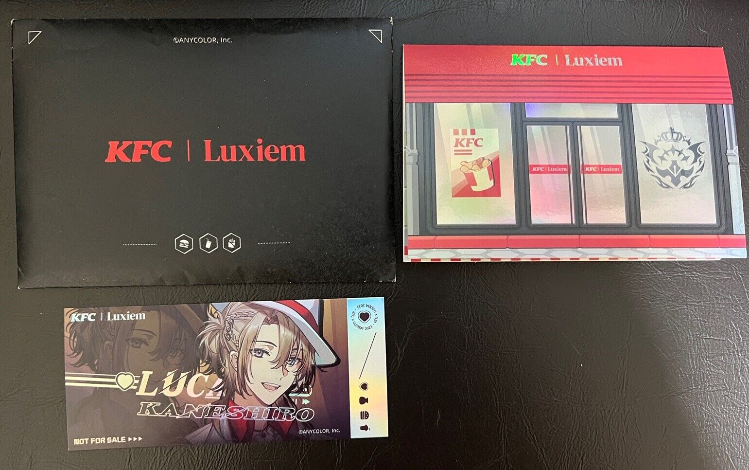 Luca Kaneshiro Luxiem X KFC China Limited Laser Greeting Card Set Nijisanji EN