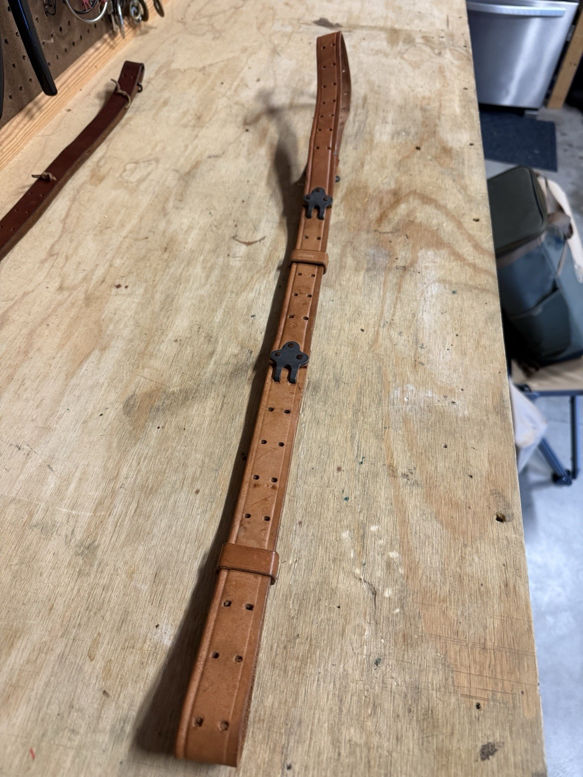 M1907 Style Leather Rifle Sling M1 Garand Springfield 1903 Vintage Brown
