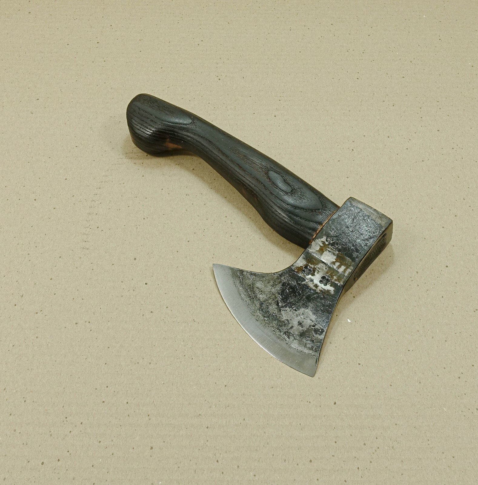 1,82 Lbs Hand forged hewing axe With Sign