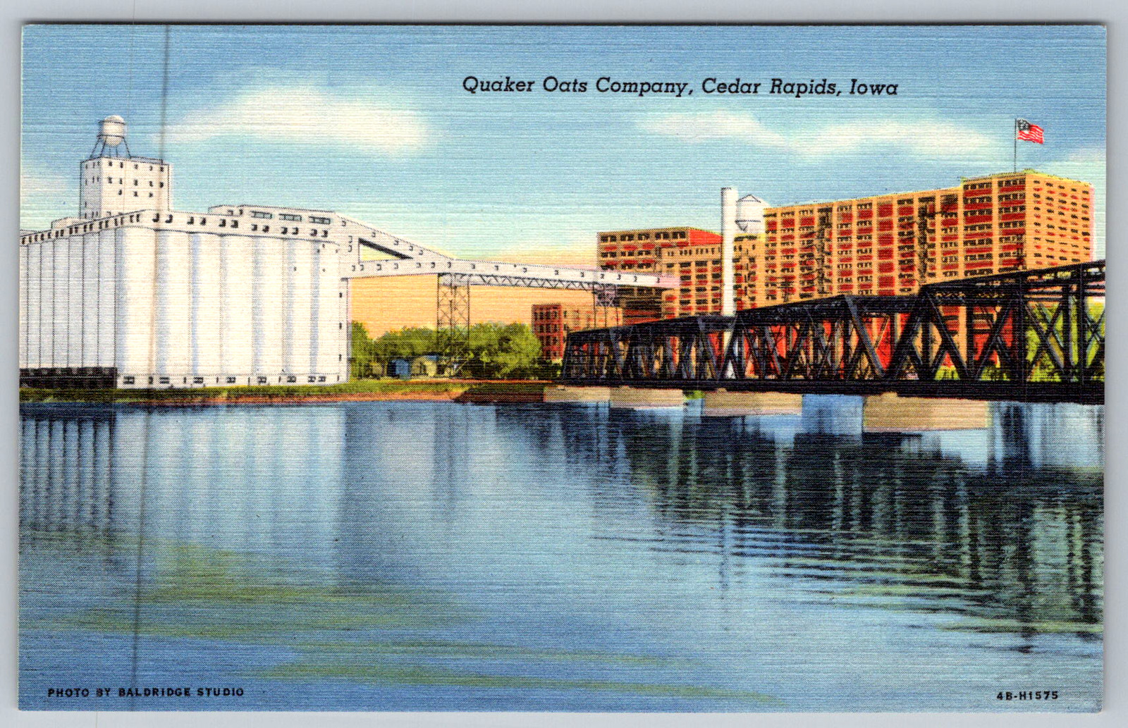 c1940s Quaker Oats Company Cedar Rapids Iowa Postcard