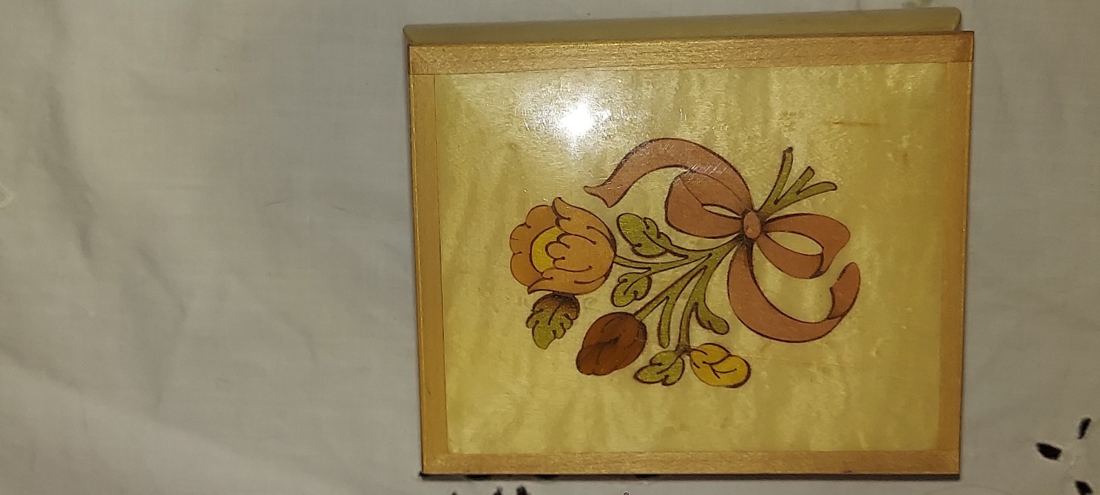 Vintage Italian Marquetry Music Box