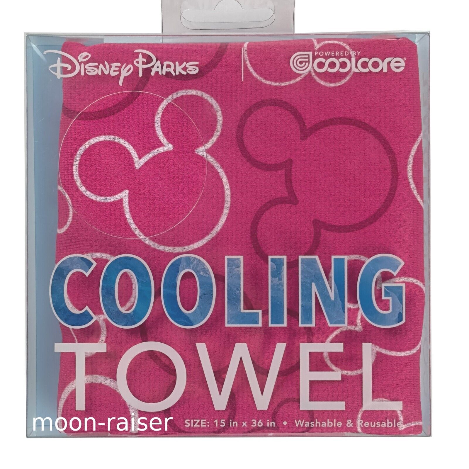 Disney Parks Mickey Mouse Cooling Towel PINK 15\