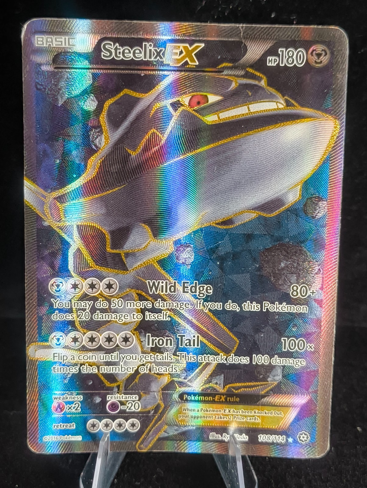 MP | Steelix EX | Steam Siege | 108/114 | Holo | Rare Ultra