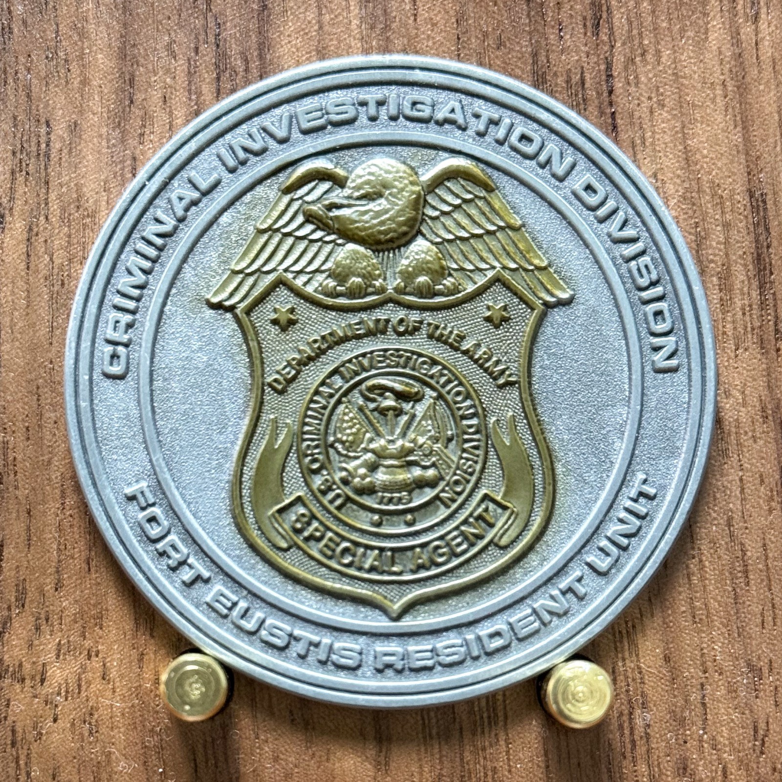 Army CID Fort Eustis Resident Unit Challenge Coin W#4 Army CID Fort Eustis Resident Unit Challenge Coin W#4