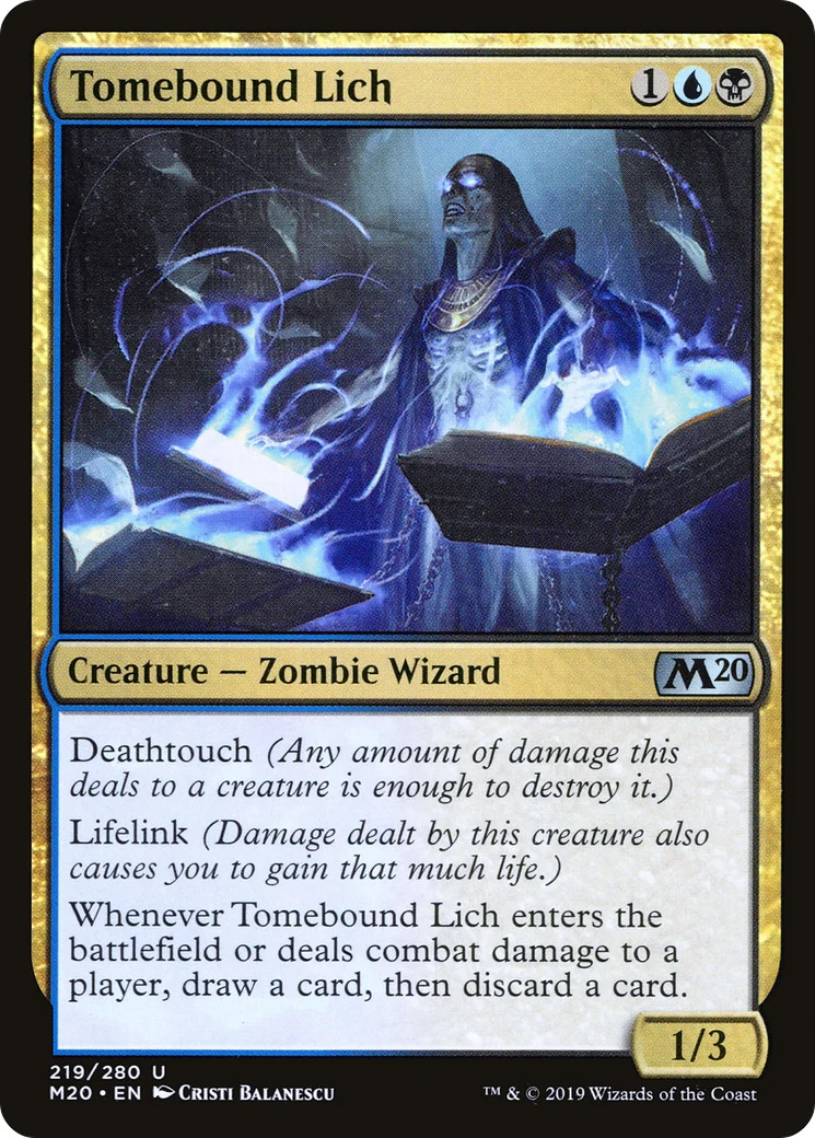 Tomebound Lich [Core Set 2020] Magic MTG