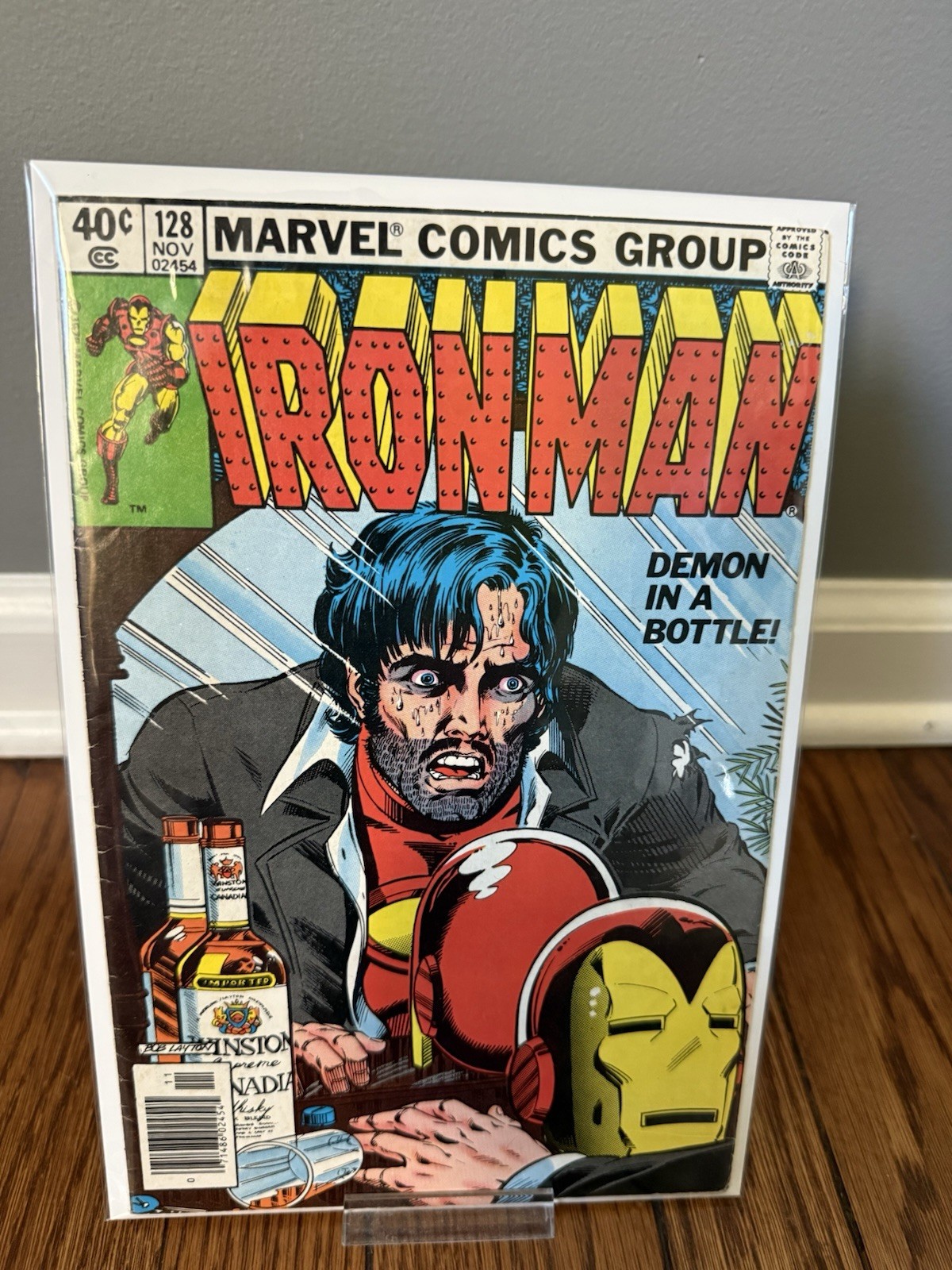 Iron Man #128 Newsstand (Marvel Comics 1979) Iconic Cover By Bob Layton FN